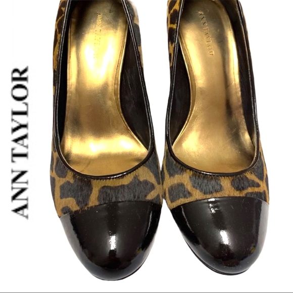 New Ann Taylor Round Toe Cheetah Pumps - Picture 2 of 6